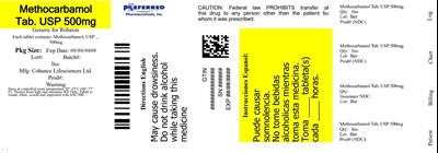 Methocarbamol Tab Usp 500mg (Container500mg100cc)