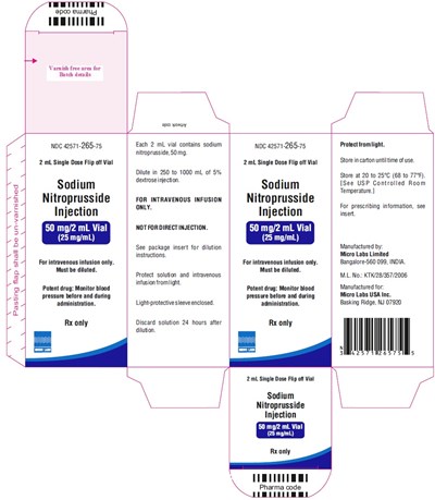 Micro Labs Vial Carton (Sodiumnitroprussidevialcarton)
