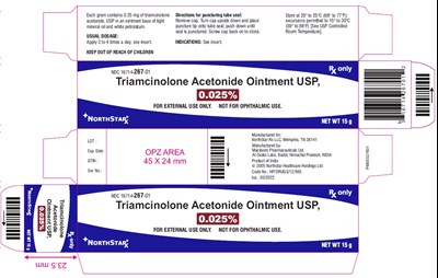 525 (Triamcinolone Oint 0 25 15 Gm Carton)