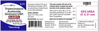 525 (Triamcinolone Ointment Jar Pack 454gm)