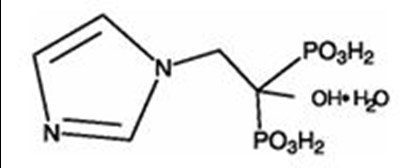 Zoledronic Acid Structural Formula (Reclast 01)
