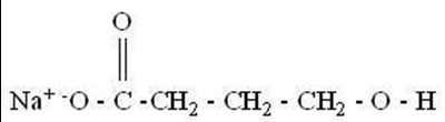 Chem Structure (Sodium Oxybate Oral Solution 1)