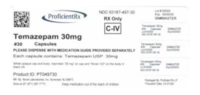 63187-497-00 (Temazepam 30mg 100ct)