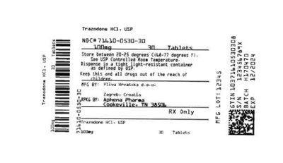 Bottle Label 100 mg - 71610 0530 30