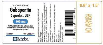 Gabapentin 100mg 100cap