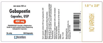 Gabapentin 400mg 100cap
