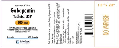 Gabapentin 800mg 100tab