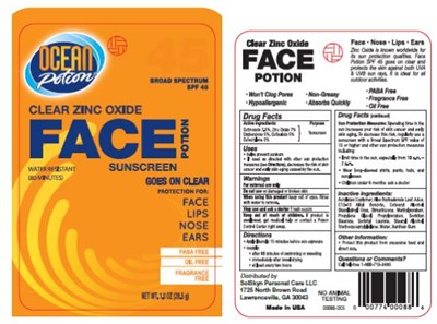Principal Display Panelclear Zinc Oxideface Potionsunscreennet Wt. 1.0 Oz (28.5 G) (Op Face 45 Zinc 01)