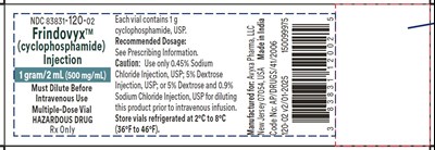 8b6290e7-533f-4b49-8f00-a84e22abfb35-04.jpg Frindovyx (cyclophosphamide) Injection, 1 g/2 mL - Vial Label - 8b6290e7 533f 4b49 8f00 a84e22abfb35 04