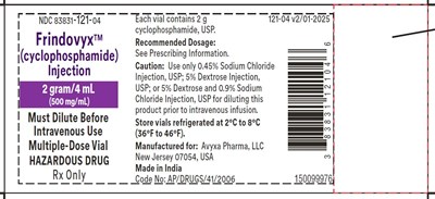 8b6290e7-533f-4b49-8f00-a84e22abfb35-06.jpg Frindovyx (cyclophosphamide) Injection, 2 g/4 mL - Vial Label - 8b6290e7 533f 4b49 8f00 a84e22abfb35 06