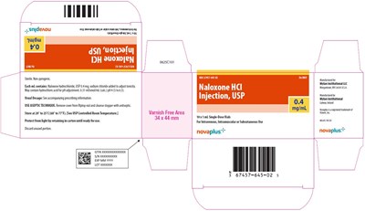 Naloxone Hydrochloride Injection, Usp 0.4 mg/ml Carton Label (Image 01)