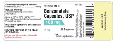 Benzonatate_capsules_100mg_100s_lbl (Benzonatate Capsules 100mg 100s Lbl)