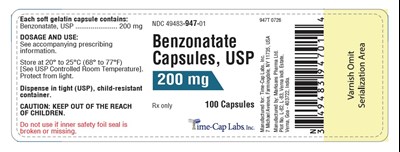 Benzonatate_capsules_200mg_100s_lbl (Benzonatate Capsules 200mg 100s Lbl)