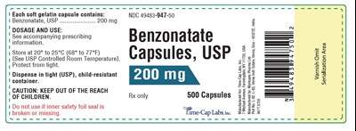 Benzonatate_capsules_200mg_500s_lbl (Benzonatate Capsules 200mg 500s Lbl)