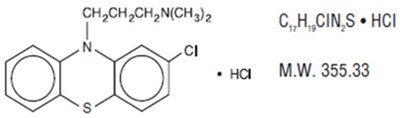 chlorpromazine-01.jpg Chemical Structure - chlorpromazine 01