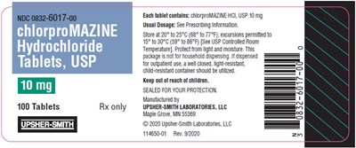 chlorpromazine-02.jpg PRINCIPAL DISPLAY PANEL - 10 mg Tablet Bottle Label - chlorpromazine 02