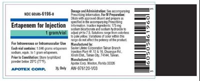 Vail Label (Ertapenem 02)