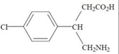 Chem Structure (Lyvispah Baclofen Oral Granules 1)