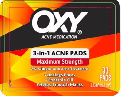 Oxy 3 In 1 Acne Pads (Image 01)