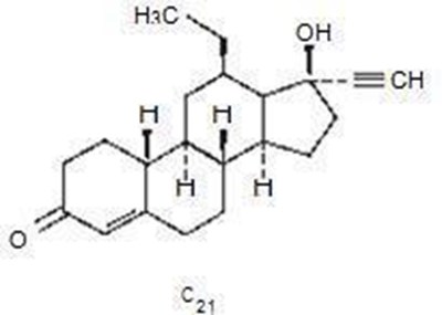 Levonorgestrel Structural And Molecular Formula (Next Choice 1)