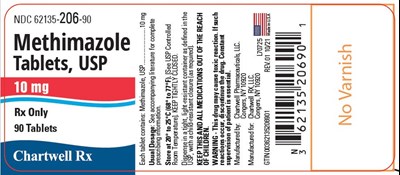methimazole-tablets-usp-10mg-90s.jpg Methimazole Tablets, USP 5 mg - NDC 62135-205-90 - 90 Tablets Label - methimazole tablets usp 10mg 90s