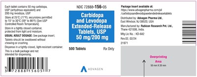 carbidopa-levodopa-tabs-usp-50mg-200mg-500s-tablets.jpg image description - carbidopa levodopa tabs usp 50mg 200mg 500s tablets
