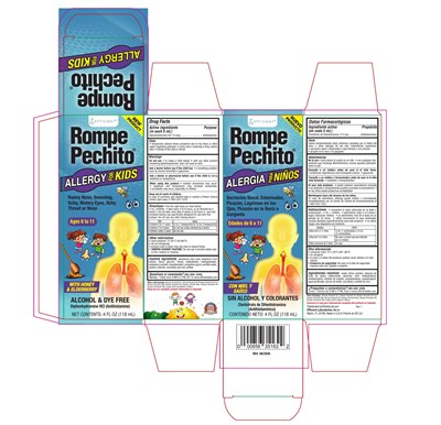 Rompe Pechito Allergy For Kids Box (Rompe Pechito Allergy 4oz Box)