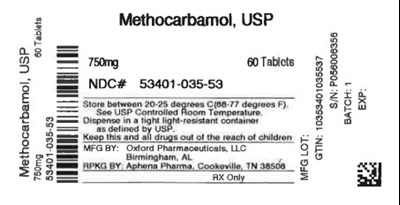 Label (53401 0035 53)