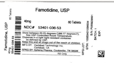 Label (53401 0036 53)