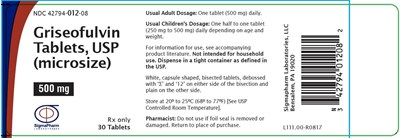500 mg Container Label-30 Fill (Mm3)
