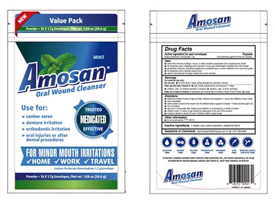 Label (Amosan Oral Wound Cleanser Mint 18 Pack Under 1mb)