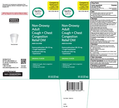 Dextromethorphan Hbr 20 mg, Guaifenesin 200 mg (Adult Non Drowsy Cough And Chest Congestion Relief 1)