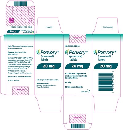 ponesimod-02.jpg PRINCIPAL DISPLAY PANEL - 20 mg Tablet Bottle Carton - ponesimod 02