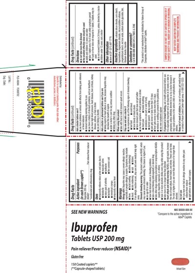 Ibuprofen 200 mg (nsaid)* *nonsteroidal Anti-inflammatory Drug (Ibuprofen 200 mg Caplet Str 1)