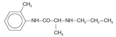 prilocaine chemical structure - prilocaine structure