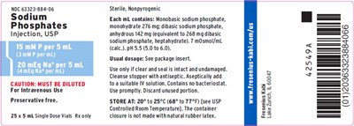 sod0p-0004-04.jpg PACKAGE LABEL - PRINCIPAL DISPLAY – Sodium Phosphates Injection, USP 5 mL Tray Label - sod0p 0004 04