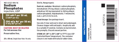 sod0p-0004-08.jpg PACKAGE LABEL - PRINCIPAL DISPLAY – Sodium Phosphates Injection, USP 50 mL Tray Label - sod0p 0004 08