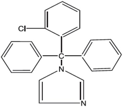 Chemical Structure - clotrimazole 01