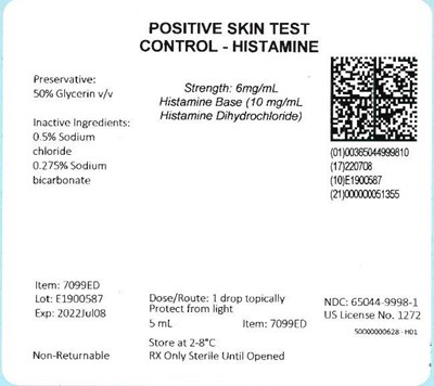 Example Vial Label (Histamine 4)