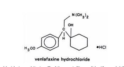 Structural Formula (Venlafaxine Hydrochloride Extended Release Tablets 1)