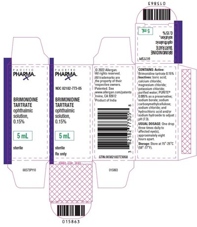 brimonidine-tartrate-ophthalmic-solution-03.jpg PACIFICPHARMANDC 82182-773-05BRIMONIDINETARTRATEophthalmicsolution, 0.15%5 mLsterileRx only - brimonidine tartrate ophthalmic solution 03