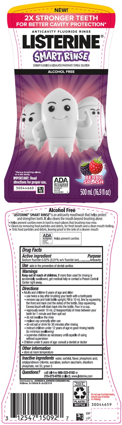 listerine-01.jpg PRINCIPAL DISPLAY PANEL - 500 mL Bottle Label - listerine 01