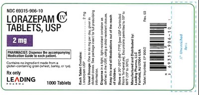 Lorazepam 2mg 1000tabs