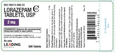 Lorazepam 2mg 500tabs