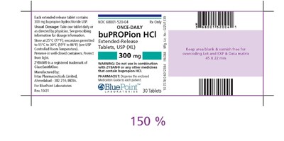 bupropion-300mg-30-tab-container-label.jpg Label 300mg count 30 - bupropion 300mg 30 tab container label