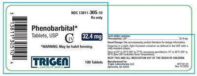 phenobarbital-4.jpg Phenobarbital Tablets 32.4 mg 100ct Bottle Label - phenobarbital 4