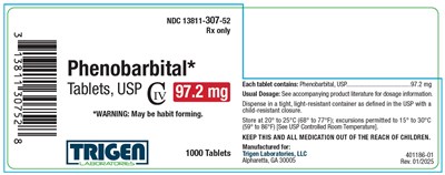 phenobarbital-9.jpg Phenobarbital Tablets 97.2 mg 1000ct Bottle Label - phenobarbital 9