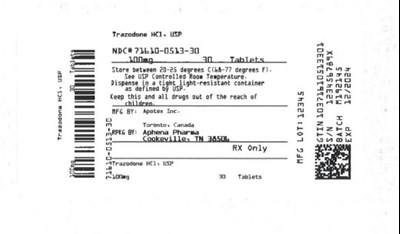 Bottle Label 100 mg (71610 0513 30)