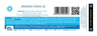 Label Pellets FDA 15631 0410