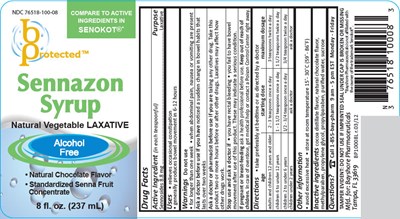 sennazon-01.jpg PRINCIPAL DISPLAY PANEL - 237 mL Bottle Label - sennazon 01